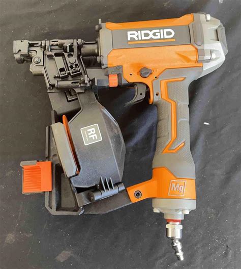 ridgid 1-3 4 roofing coil nailer with magnesium metal housing|ridgid roofing nailer review.